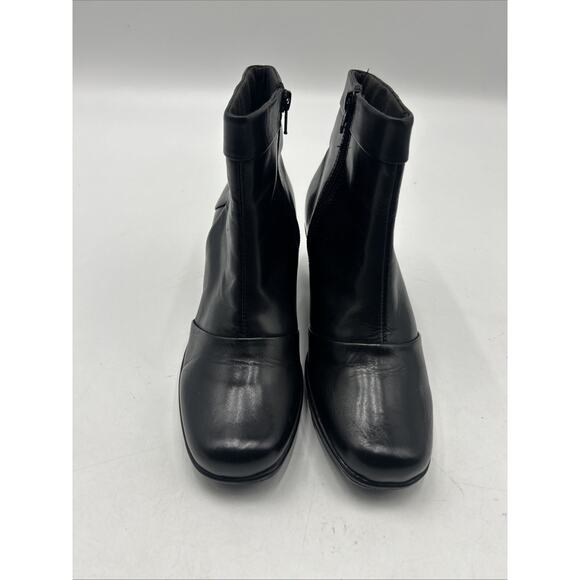 Clarks Bandables Black Leather Boots Bootie Women’s Size 7.5M - Picture 3 of 10